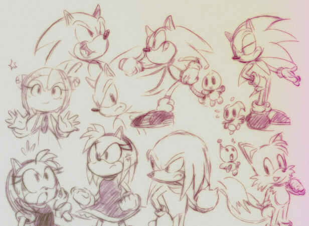 Modern Sonic Sketches Modern Sonic Sketches